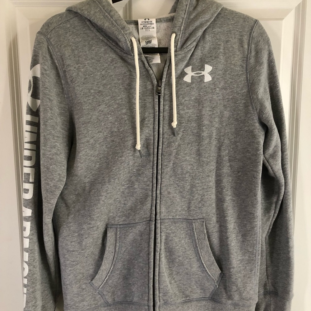 Grey Under Armour Zip-up Hoodie